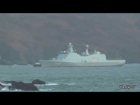 ROYAL DANISH NAVY FRIGATE HDMS ESBERN SNARE F342 IN PLYMOUTH SOUND - 12th November 2020