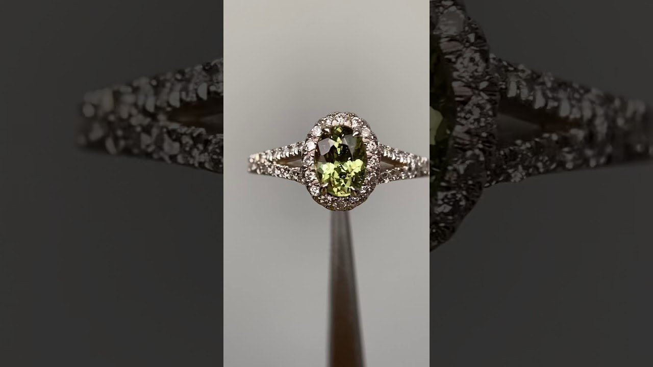Demantoid garnet ring sunlight Only