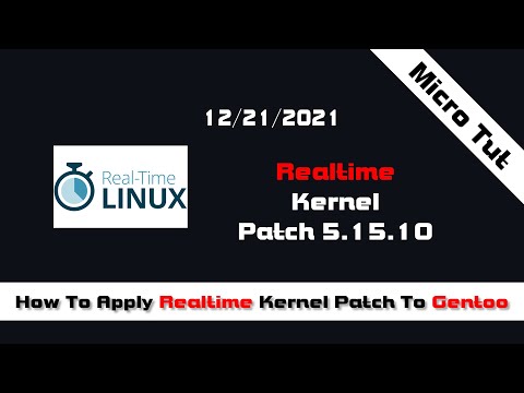 How To Apply Realtime Patch Set To Gentoo Kernel