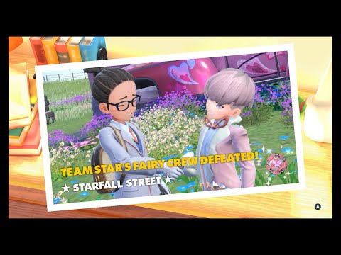 Pokémon Scarlet & Violet - Starfall Streets-Boss of Team Star's Fairy Crew Ortega Ruchbah Starmobile