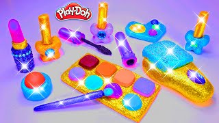 Play Doh Makeup Set How to Make Eyeshadow Lipstick 💄 Nail Polish 💅 with Play Doh Fun for Kids