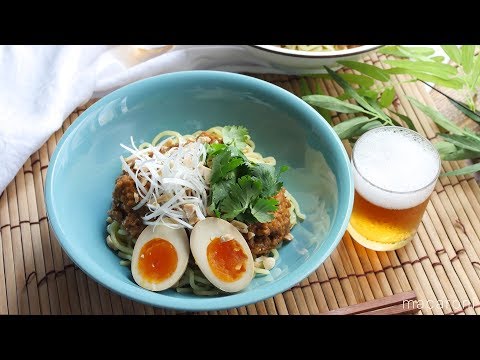 ピーナツバターで作る「汁なし担々麺」のレシピ・作り方