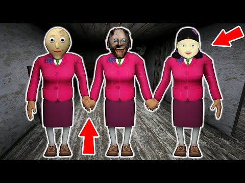 Scary Teacher 3D vs Granny vs Baldi vs Squid Game - funny horror animation (60 min funny episodes)