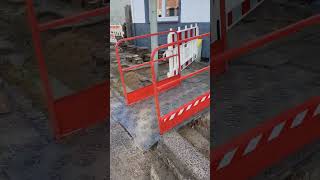 when you work ,don&#39;t forget inhabitants,#repairing #sidewalks ,#industrial ,#roads