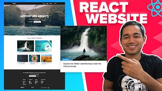 React Website Tutorial - Beginner React JS Project Fully Responsive