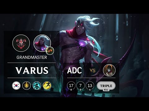 Varus ADC vs Jhin - KR Grandmaster Patch 9.8