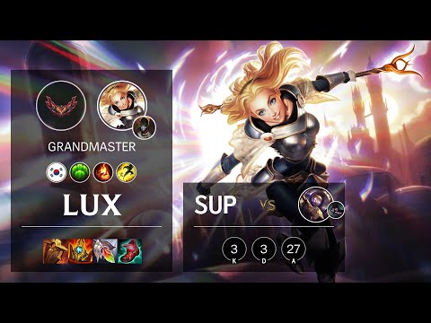 Lux Support vs Blitzcrank - KR Grandmaster Patch 12.2