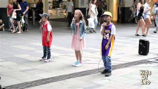 Justin Bieber-Love Yourself Kids Of Leo (Cover) Live at Pitt St Mall 19 March 2016