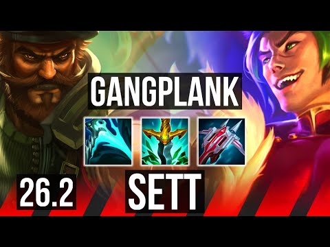 GANGPLANK vs SETT (TOP) | Good KDA: 13/2/12 | EUW Grandmaster | 26.2