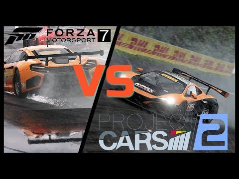 Forza 7 vs Project Cars 2 - Le Mans Circuit De La Sarthe