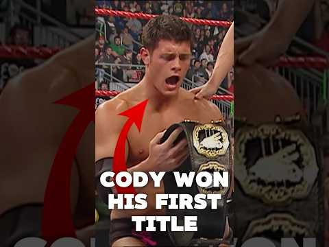 Cody Rhodes' FIRST TITLE IN WWE  #wwe #wrestling #shorts