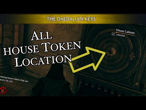 Find the remaining house tokens that are around hogwarts in hogwarts legacy