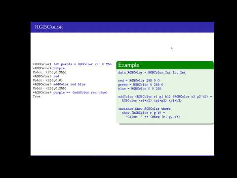 Haskell User Defined Data Types