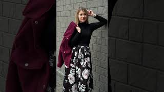 Bloom - dlouhá sukně s květy - černá, sedne od velikosti XS do XL