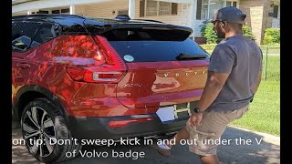 How to use Volvo keyless doors, trunk and liftgate
