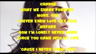 Jessie Ware - Never Knew Love Like This Before ( Lyrics Video )
