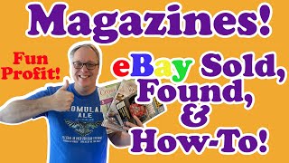 The Joy and Profit of Selling Magazines on eBay!  Magazines Sold, Found, & How to Sell