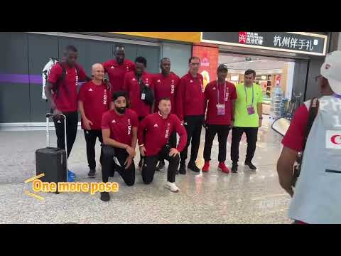 Qatari and Afghan beach volleyball teams arrived at Hangzhou Xiaoshan International Airport