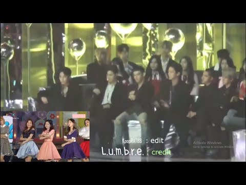171202 EXO(엑소) GFRIEND(여자친구) Wanna One(워너원)  reaction to Twice(트와이스) - Likey @2017MMA