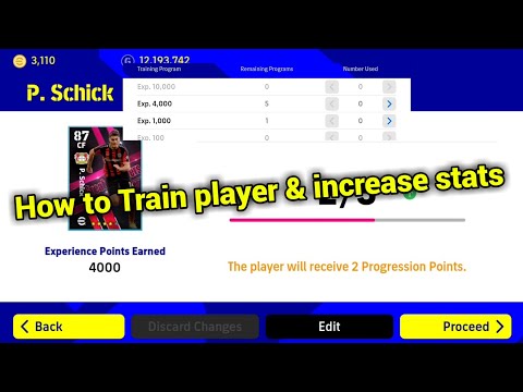 How to train player & increase player stats | efootball 2022