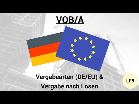 VOB/A - Types of award (DE/EU) & lots