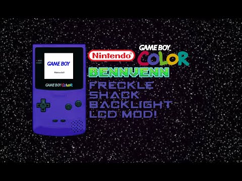 Game Boy Color Grape Modded with a BennVenn Freckle Shack backlit LCD (20TH VIDEO SPECIAL!!!!!)