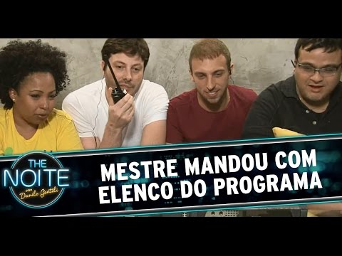 The Noite (17/09/14) - Mestre Mandou with the cast of The Noite