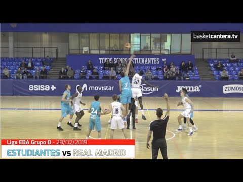 EBA - ESTUDIANTES vs REAL MADRID. Liga EBA Grupo B - 28/02/2019 (BasketCantera.TV)