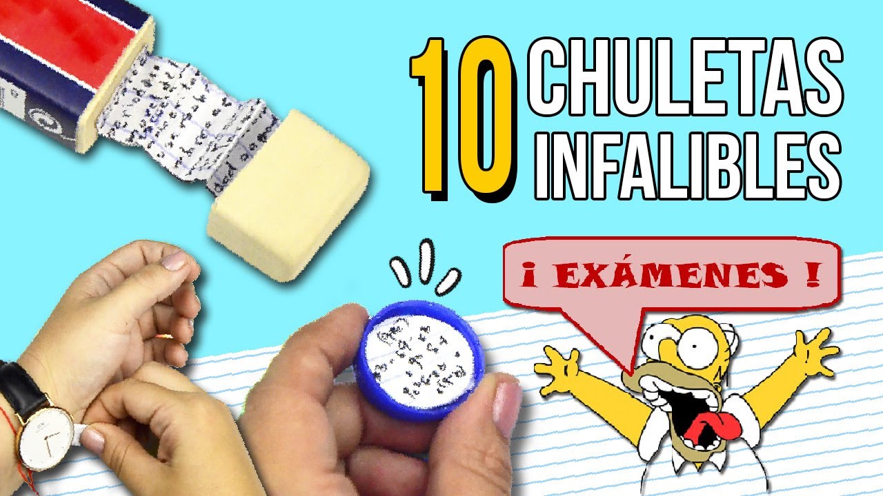 10 TRUCOS INCREIBLES para COPIAR en un EXAMEN sin que te pillen ✏️ ¡¡10 Chuletas INFALIBLES!!