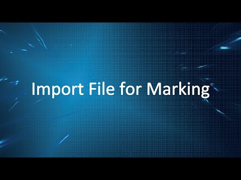 1. Import File for Marking video cover