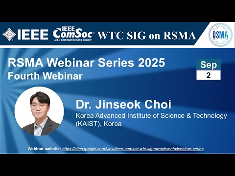 RSMA SIG Talk 24 - Prof. Jinseok Choi