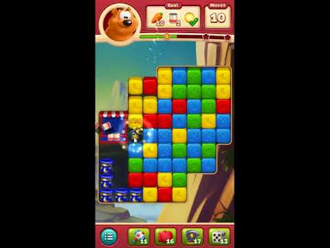 Toon Blast Level 546 - NO BOOSTERS 🐻🐺🐱