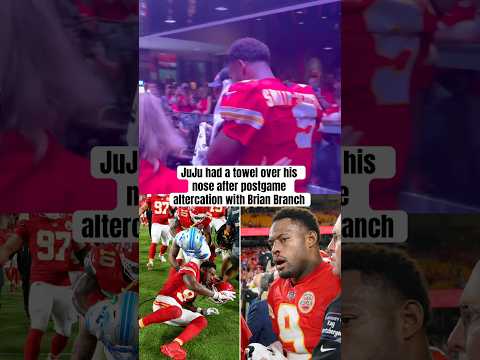 JuJu after being hit by Brian Branch 😬
