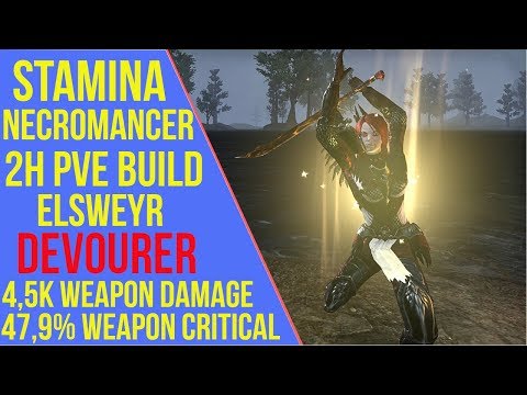 ESO - 2H Stamina Necromancer PVE Build "Devourer" | Elsweyr