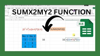 Download the video "How To Use Sumx2My2 Function In Excel Sheet"
