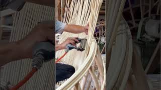 Download lagu Crafting a Rattan bent sofa by burning wood!🔥 mp3