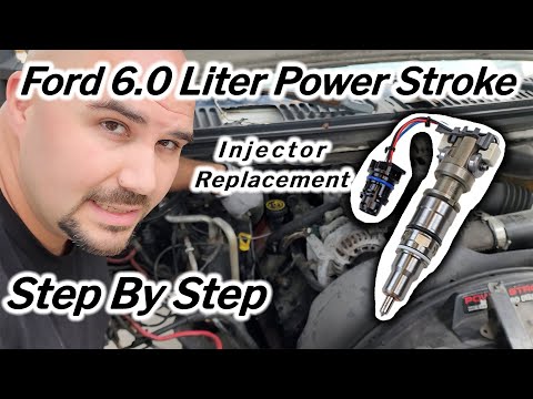 Powerstroke 6.0 liter Fuel Injector replacement | Step-by-Step guide #diesel #powerstroke #injector