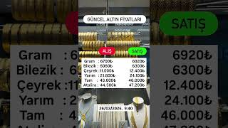 Sondakika altın fiyatları #gold #altın #kuyumcu #keşfet #öneçıkar #son