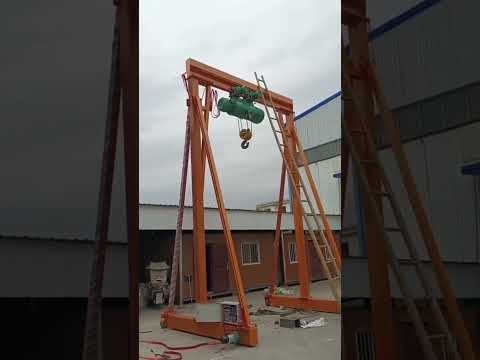 10 Ton Portable Gantry Crane Assembly & Testing, Custom Mobile Gantry Crane 10 Ton for Sale