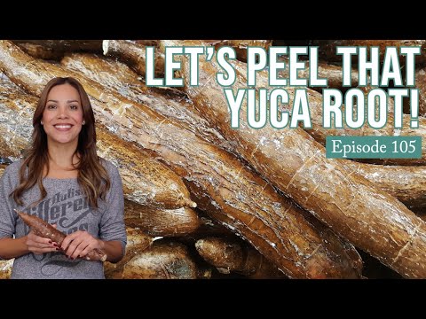 How to peel yucca (yuca)