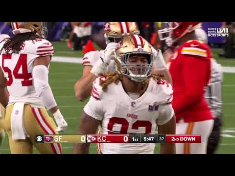 Chase Young sacks Patrick Mahomes in Super Bowl LVIII