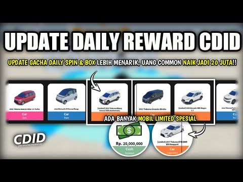 Bongkar Isi UPDATE TERBARU Daily Reward Di CDID, Banyak Mobil LIMITED SPESIAL!! | CDID V.0.9 Roblox
