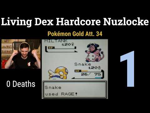 Pokémon Gold Nuzlocke Att. 34 - Part 1 - Living Dex Hardcore Nuzlocke 73