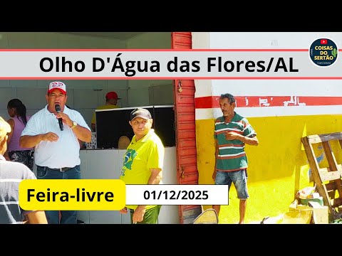 Feira-livre de Olho D'Água das Flores/Alagoas em dezembro de 2025