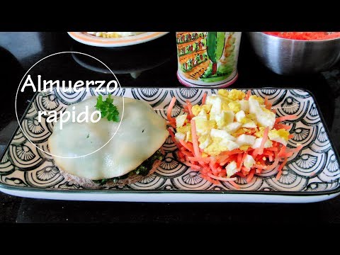 ALMUERZO RAPIDO EN 5 MINUTOS con ESPINACAS y QUESO ! MUY FACIL🌷| Acqua Rosa Recetas