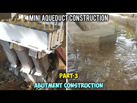 How To Make Miniature Bridge Abutment Making | How To Build Mini Concrete Bridge Model Series