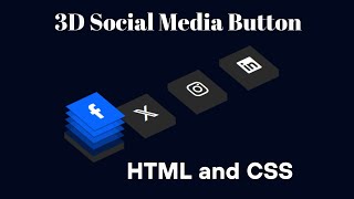 Create 3D Social Media Buttons in HTML and CSS - Free Tips Pro - Code Challenge 2025