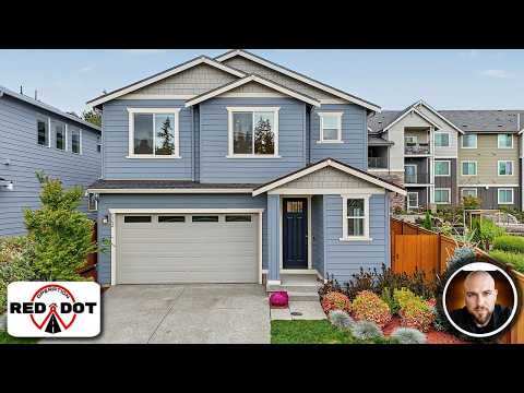 Built in 2024! Modern 3-Bedroom Lacey Home | A/C, Loft & Fenced Yard property video