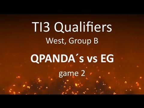TI3 Qualifiers West: QPANDA's vs EG, game 2
