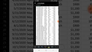 How to Freeze Panes | Excel Mobile Use #shorts